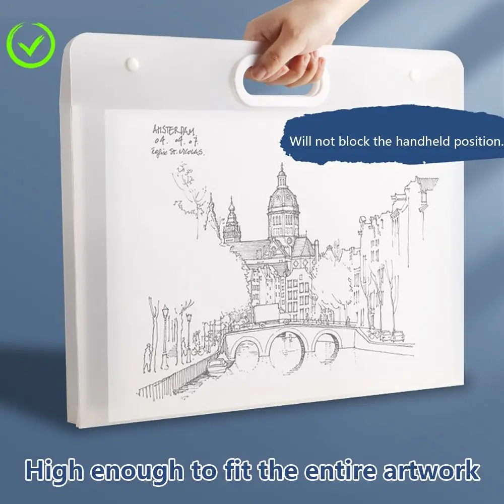 휴대용 파일 폴더 고품질 4K/8K/16K 방수 드로잉 종이 컬렉션 도서 A2/A3/A4 그림 앨범 학교 사무실