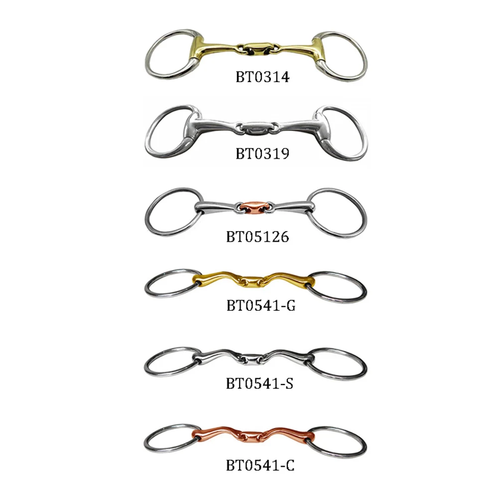 Horse Snaffle Bite Stainless Steel Eggbutt Bit Horse Chew Jointed Mouth Bit Horse Training Equipment Equestrian Products 2
