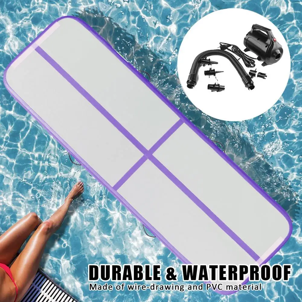 4 Meters Durable Inflatable Gymnastics Air Floor Mattress Yoga Mat Home Use Professional Training Sports GYM Mat with Pump Set S819317b42d4e4b4094df9faa649a9da5A