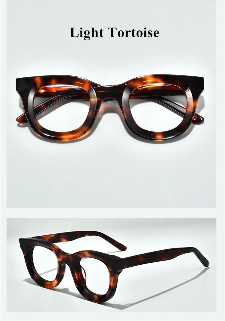 かをりん Harrell Square Purple Eyeglasses and Glasses Frames
