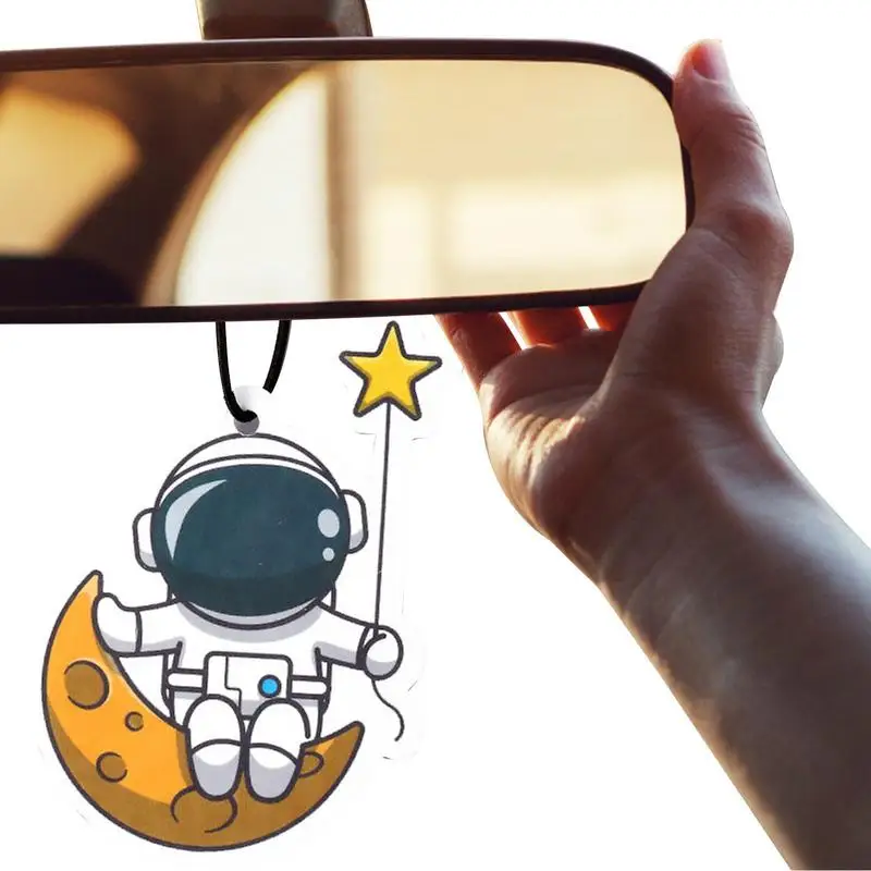 

Car Fragrance Hanging Cute Air Freshener Infused With Essential Oils Astronaut Shape Decoration Accessories Wide Usage