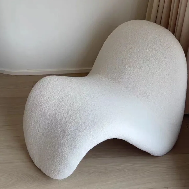 Lazy Sofa Bedroom Balcony Lying Small Single Creative Special-shaped Tongue Chair