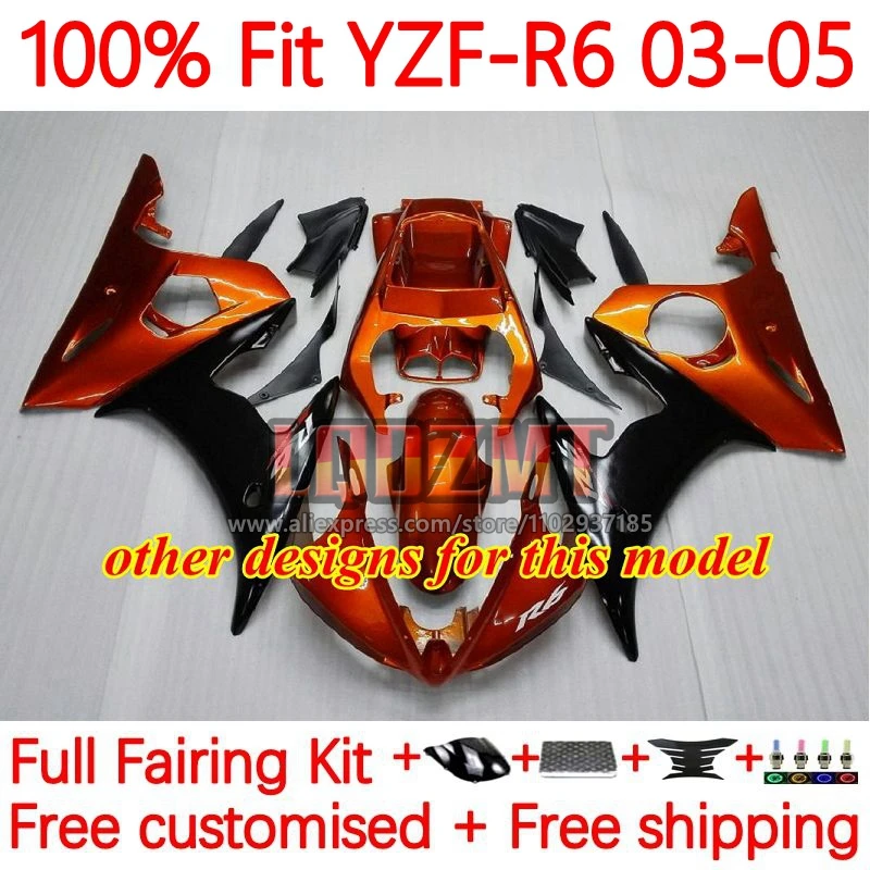  Full White Moto Fitting For Yamaha YZFR6 YZF R6 YZF-R6 R6  YZF600 YZF 600 2003 2004 Motorcycle Complete Fairings (Injection molding) :  Automotive