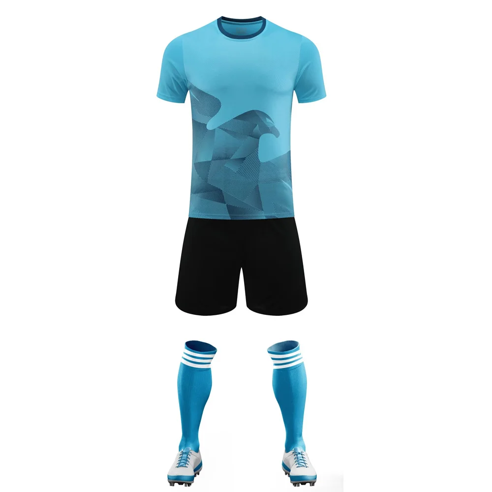 American children's clothing boy girl Fans shirt Training wear games Football Jersey sport Men Kids Kit Tops and shorts