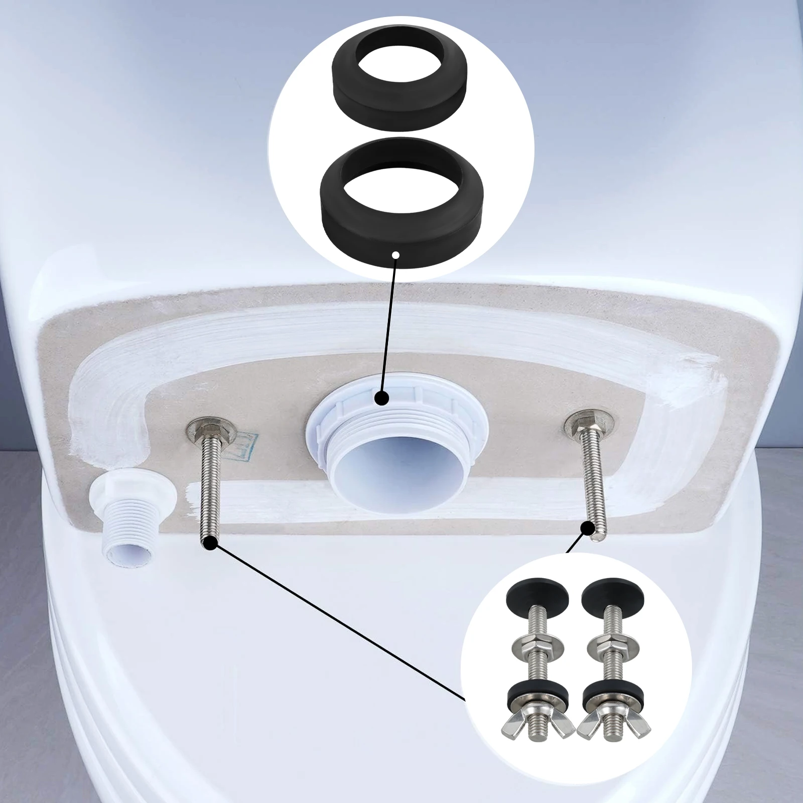 Water Tank Gasket How To Fix A Toilet Leaking From The Tank Bolts