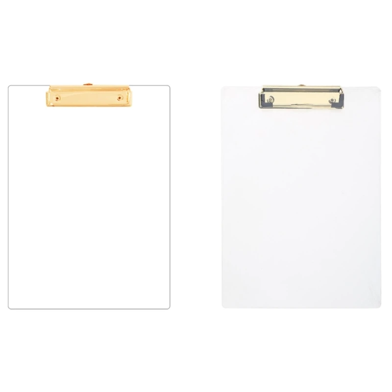 

Portable Clipboard Vertical Writing Pad Clear Acrylic Clipboard File Folder 12X9Inches for Office School Hospital