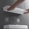 Toilet Bathroom Storage Cabinet Rack Wall Hanging Hole Free Multifunctional Artifact Above Toilet Rack White Shelf Organizer 6