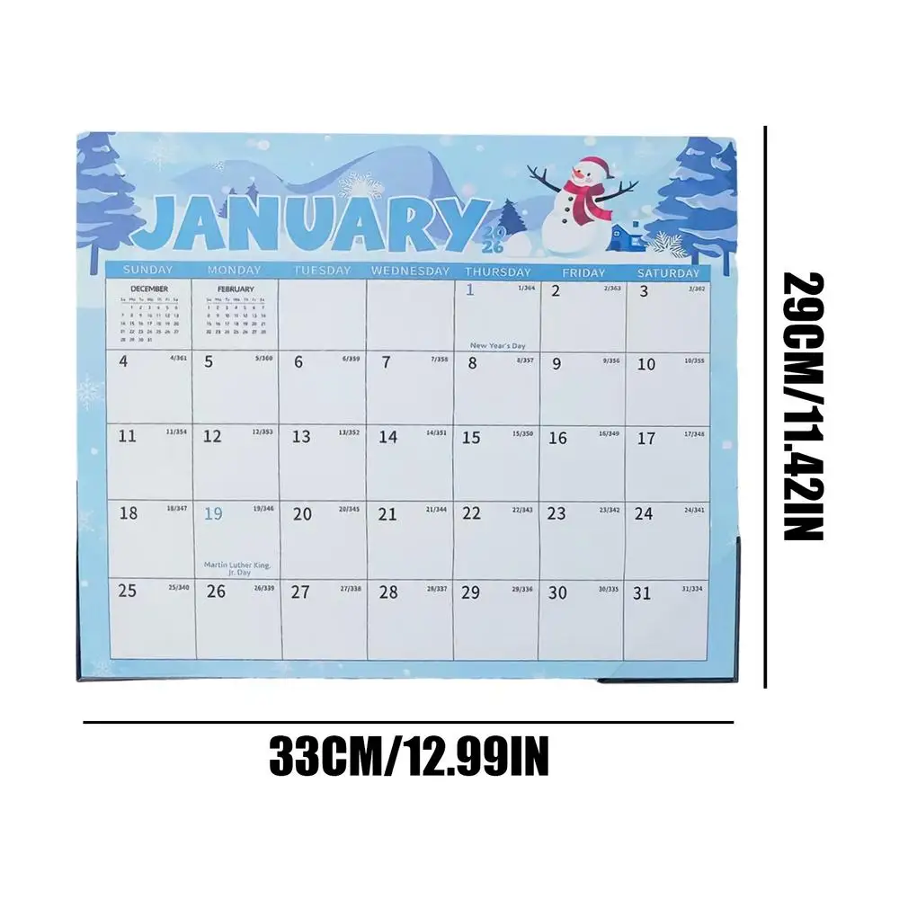 18-Month Magnetic Fridge Calendar (Jan 2026 - Jun 2027)