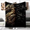 Animal Dragon Blanket Ultra Lightweight Soft Plush Flannel Throws Blanket for Sofa Bed Couch best Office Gifts  demogorgon 3