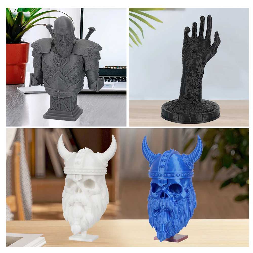 Фото Нить KINGROON ABS, 1 кг, 1,75 мм, Высокопрочный инженерный АБС-пластик для 3D-принтера, материал для 3d-печати, черный, белый, серый №5