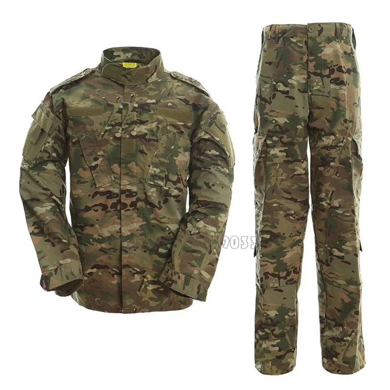

Men Military Uniform Tactical Army BDU Army Combat Hunting Airsoft Paintball Camouflage Clothing Multicam Camo Jacket + Pants