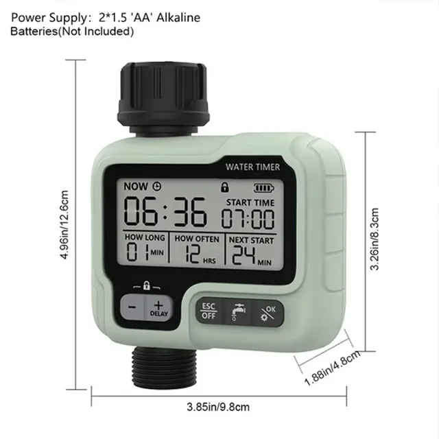 Timing System Outlet Water Timer Precisely Watering Up Outdoor Automatic Irrigation Fully Adjustable Program Watering Timer 6