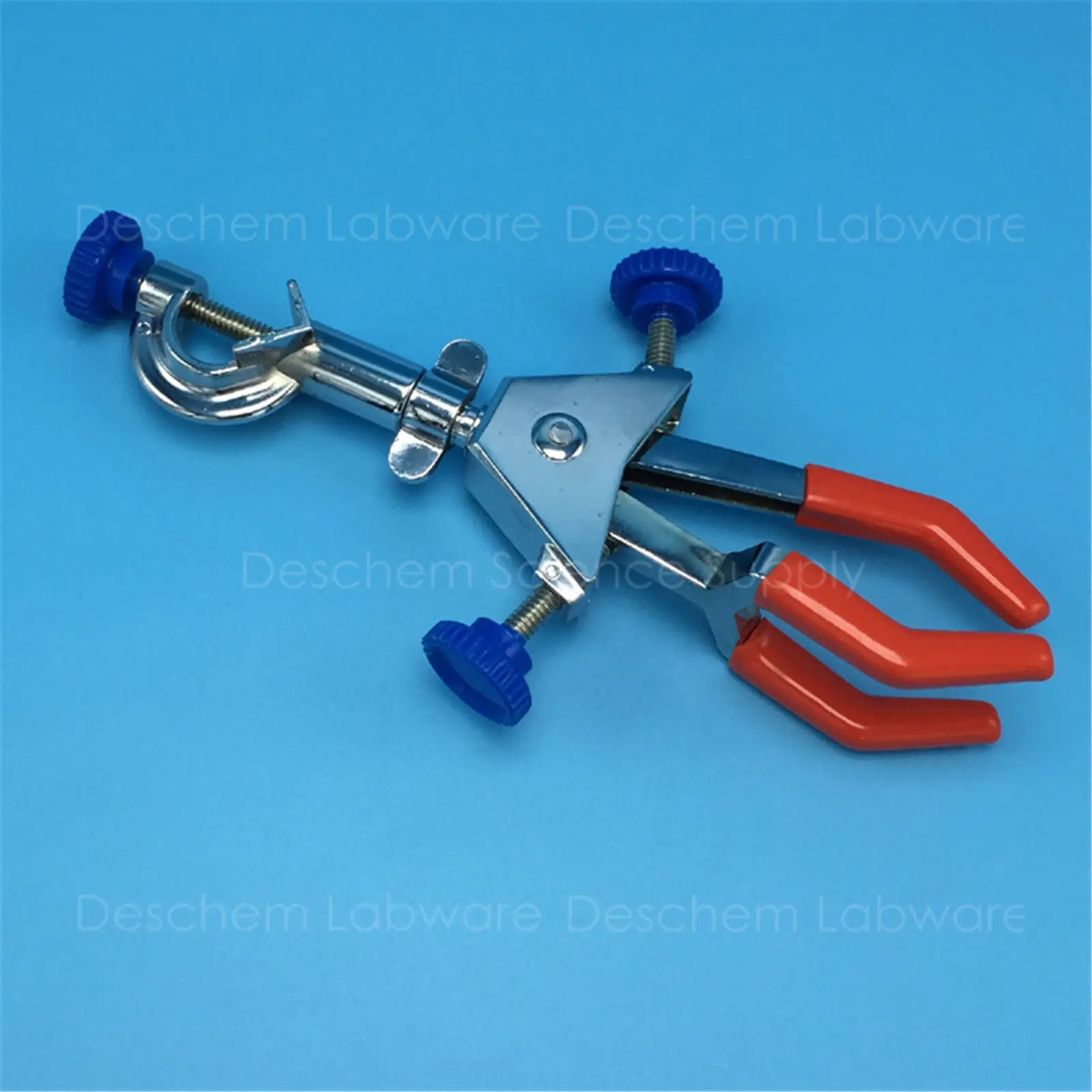 Swivel Flask Clamp,Three-Prong,Test Tube,Condenser Lab Holder,Two-Adjustable