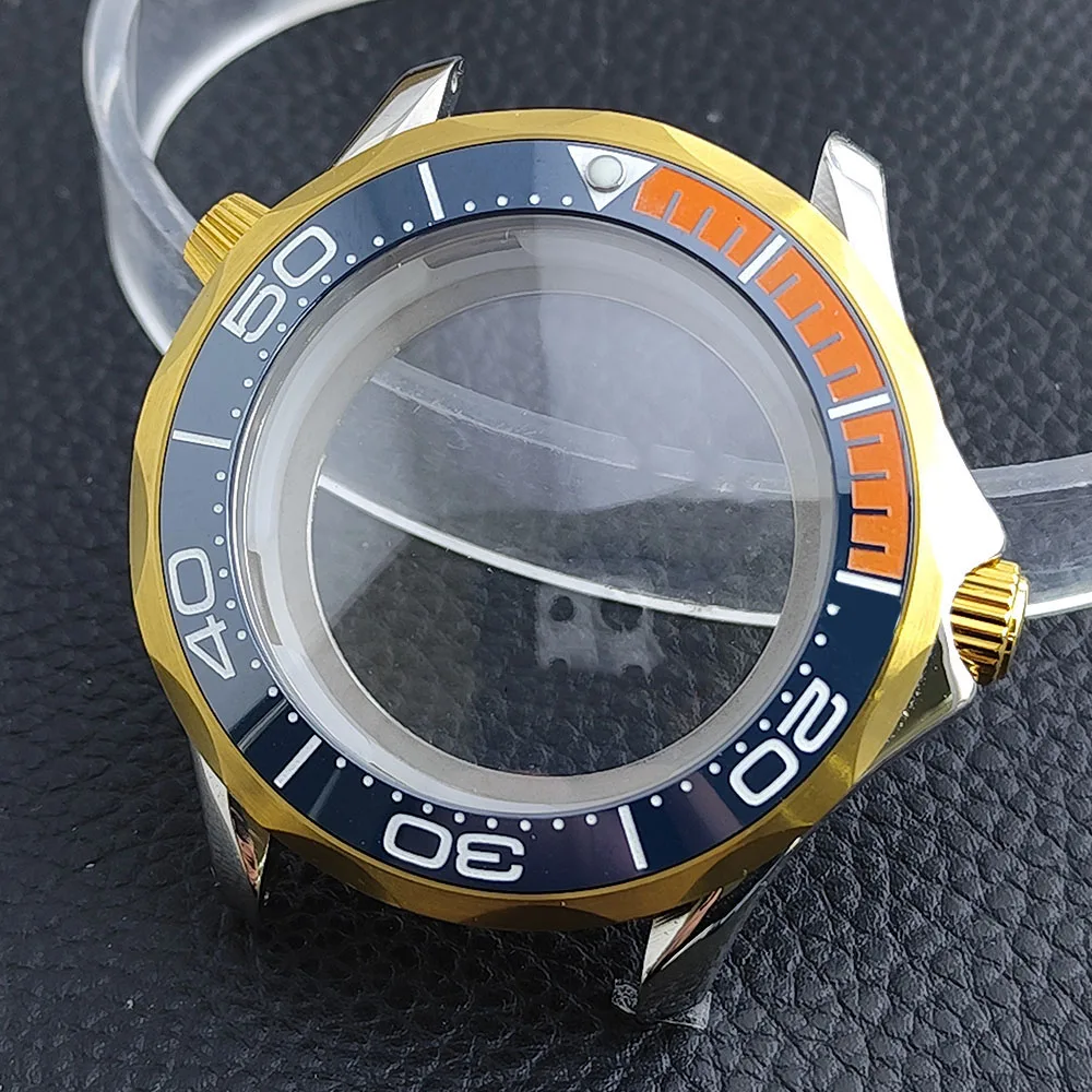 Premium 42mm Men's Watch Case with Sapphire Glass and 20mm Strap - Complete Watch Accessory Set with Box
