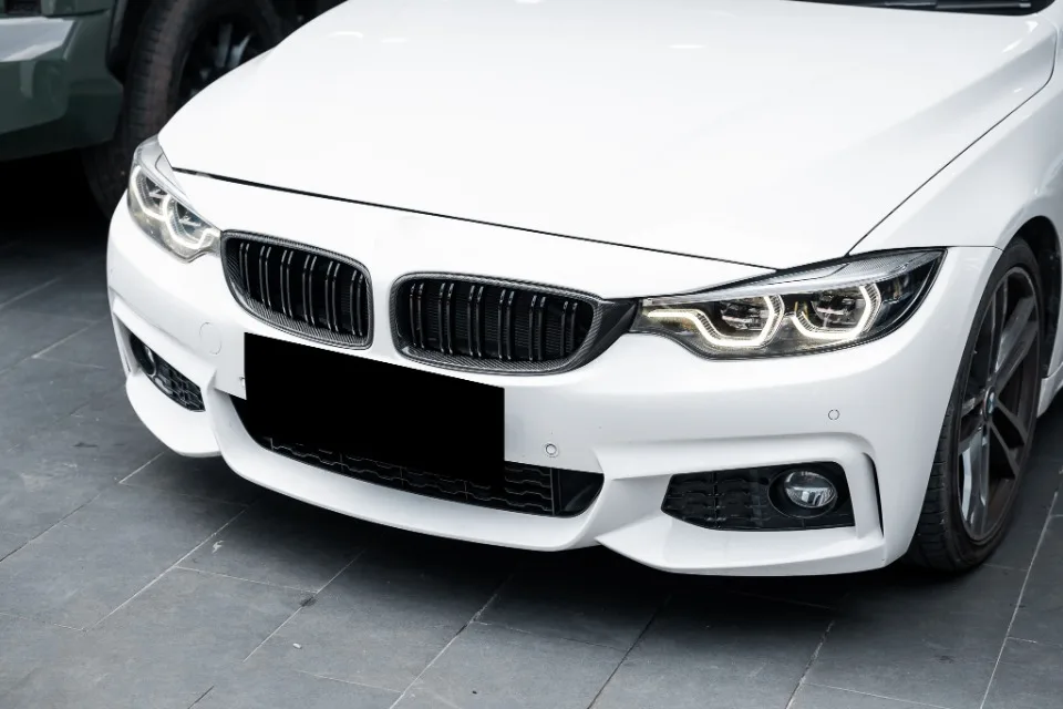 XVIP Diamonds Style Front Bumper Racing Grill For BMW 4 Series F32 F33 F36 M3 F80 M4 F82 12-19 Dual-Slat Gloss Black Accessories