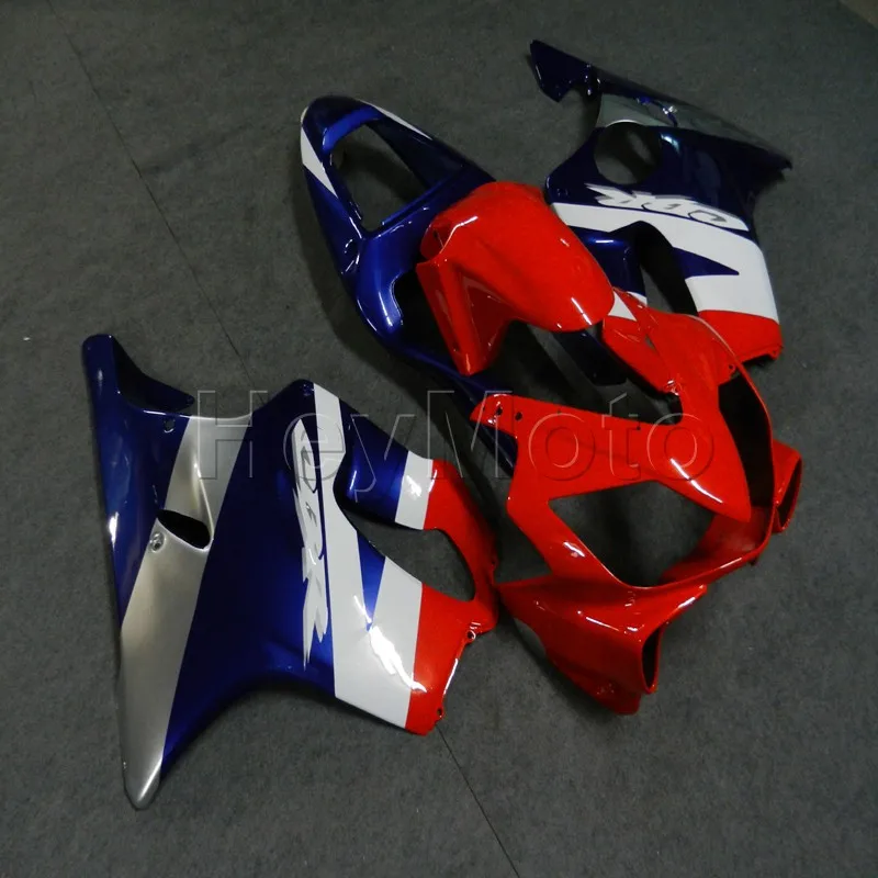 

injection Fairings kit for CBR600 F4i 2001 2002 2003 red white blue CBR 600 F4i 01 02 03 ABS plastic motor Fairings kit