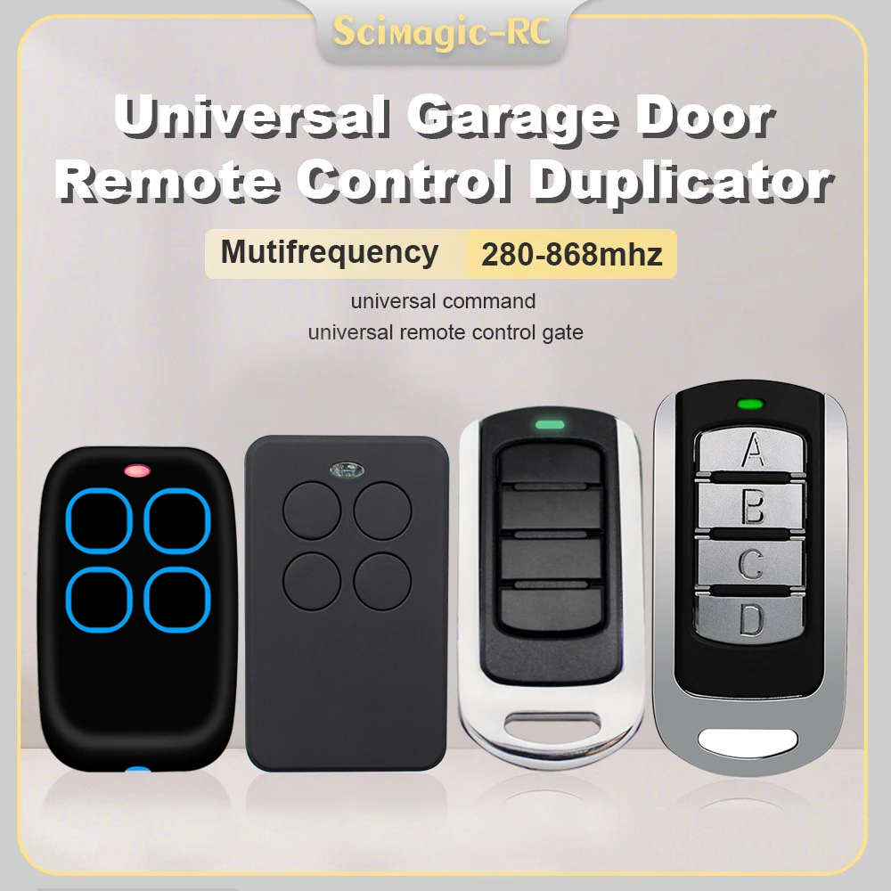 ONGNIUU Universal Garagen-Fernbedienung – 4-in-1, 280-868 MHz, Für Garagentore & Rollläden