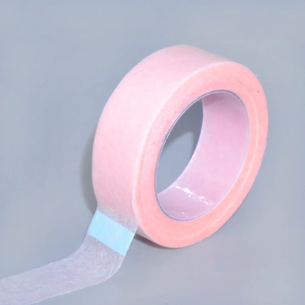 50pcs Pink Eyelash Tape Adhesive Eyelash Extension Tapes Breathable Micropore Lash Tape for Eyelash Extension Supply
