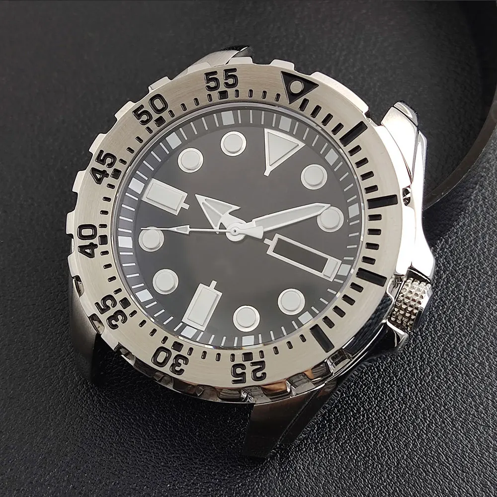 Stainless Steel Men's 44mm Watch Case with Dial