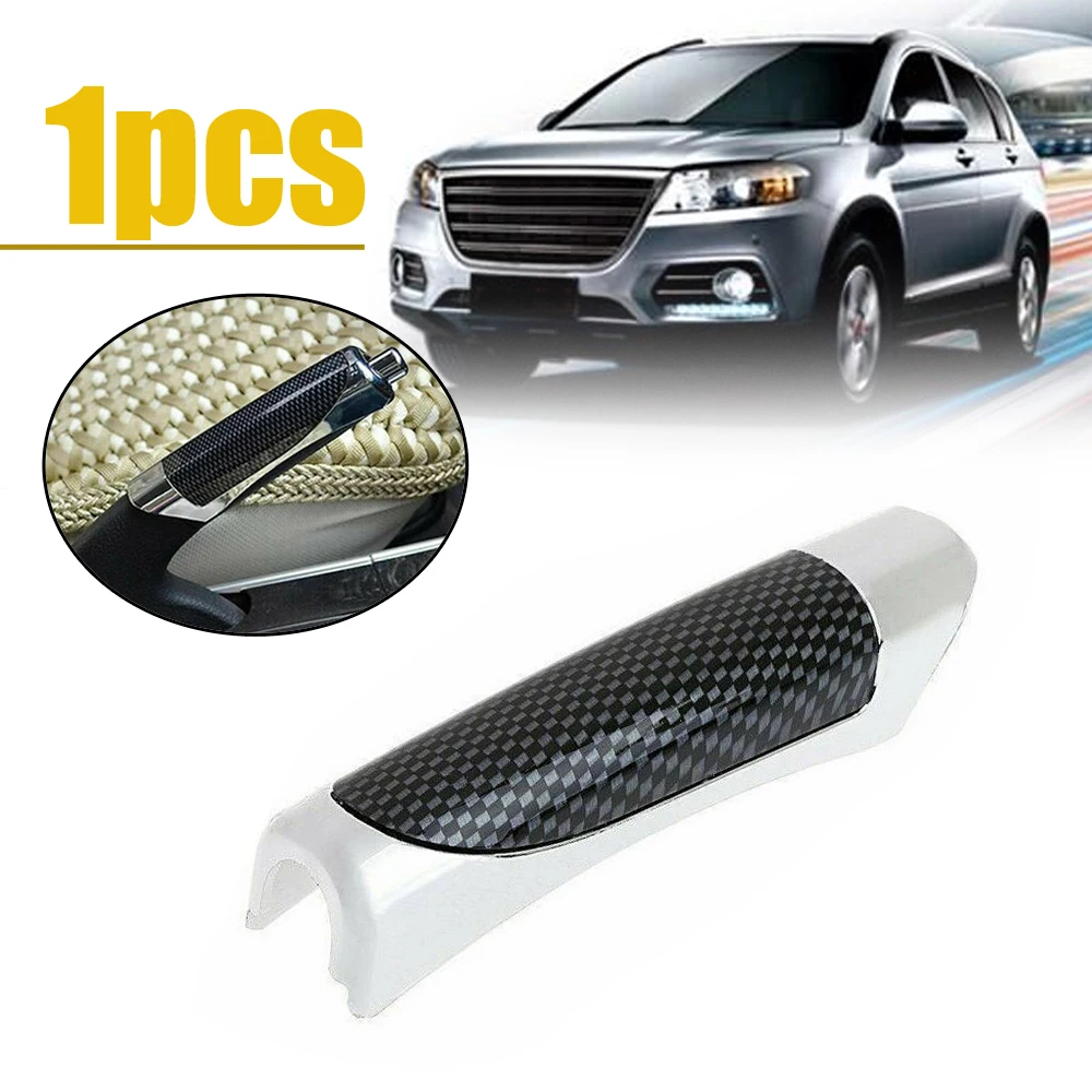 1pc Car Auto Vehicle Tuning Carbon Fiber Style Hand Brake Cover Protector Creative Interior Car Accessories Universal