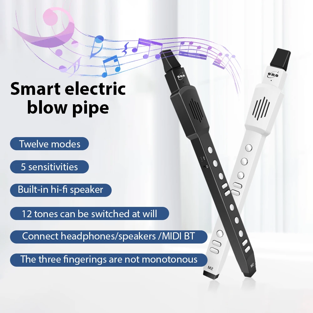 

ENO Digital Wind Instrument Portable Automatic Vibrato Wind Instrument Set Electric Flute Saxophone Detachable Type-C Charging