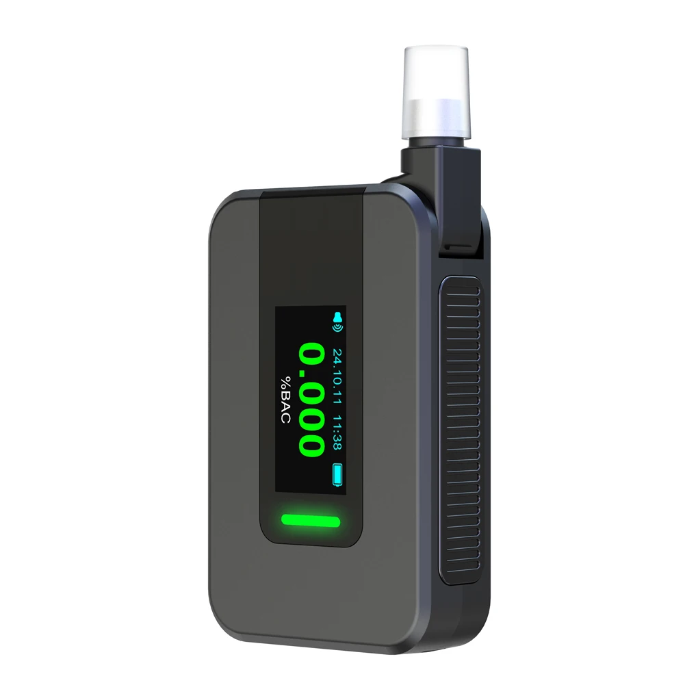 Electrochemical Alcohol Tester USB Rechargeable Professional Breath Alcohol Tester Portable Meter for Professional Use