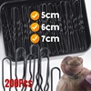50/200Pcs New Women Hair Waved U-Shaped Bobby Pin Barrette Salon Grip Clip Bridal Hairpins Black Metal Hair Accessories for Bun