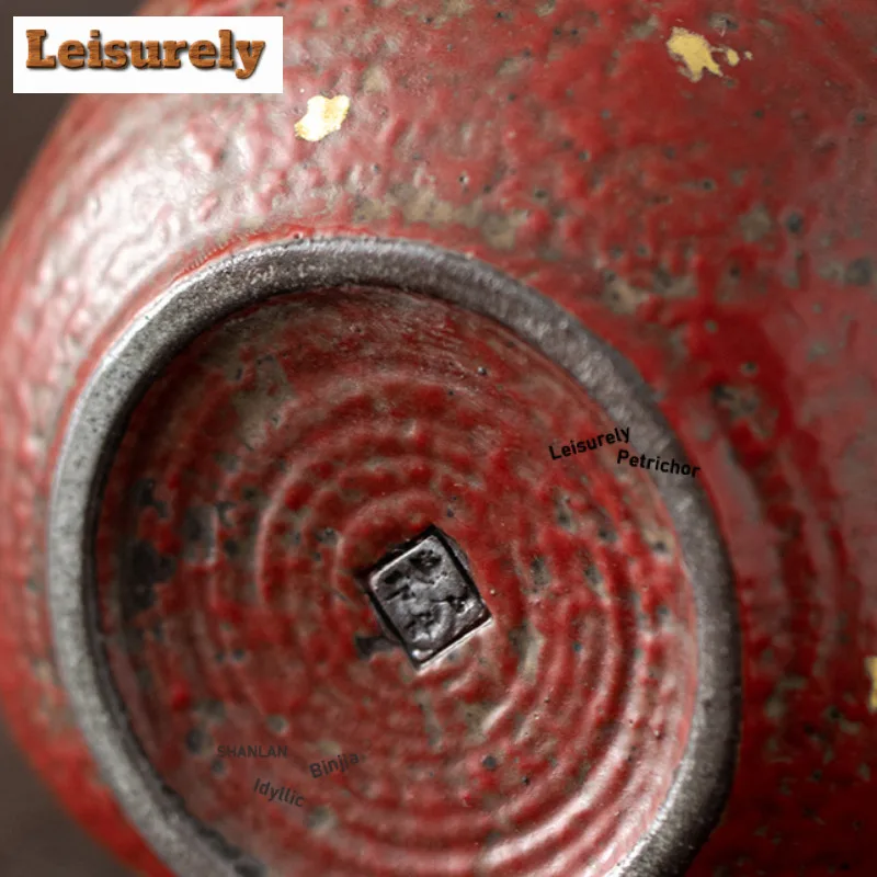 200ml Red Mountain Sprinkled Gold Tea Pitcher Tea Divider Cha Hai Dispenser Justice Cup Fair Mug Tea Ceremony Accessories Craft