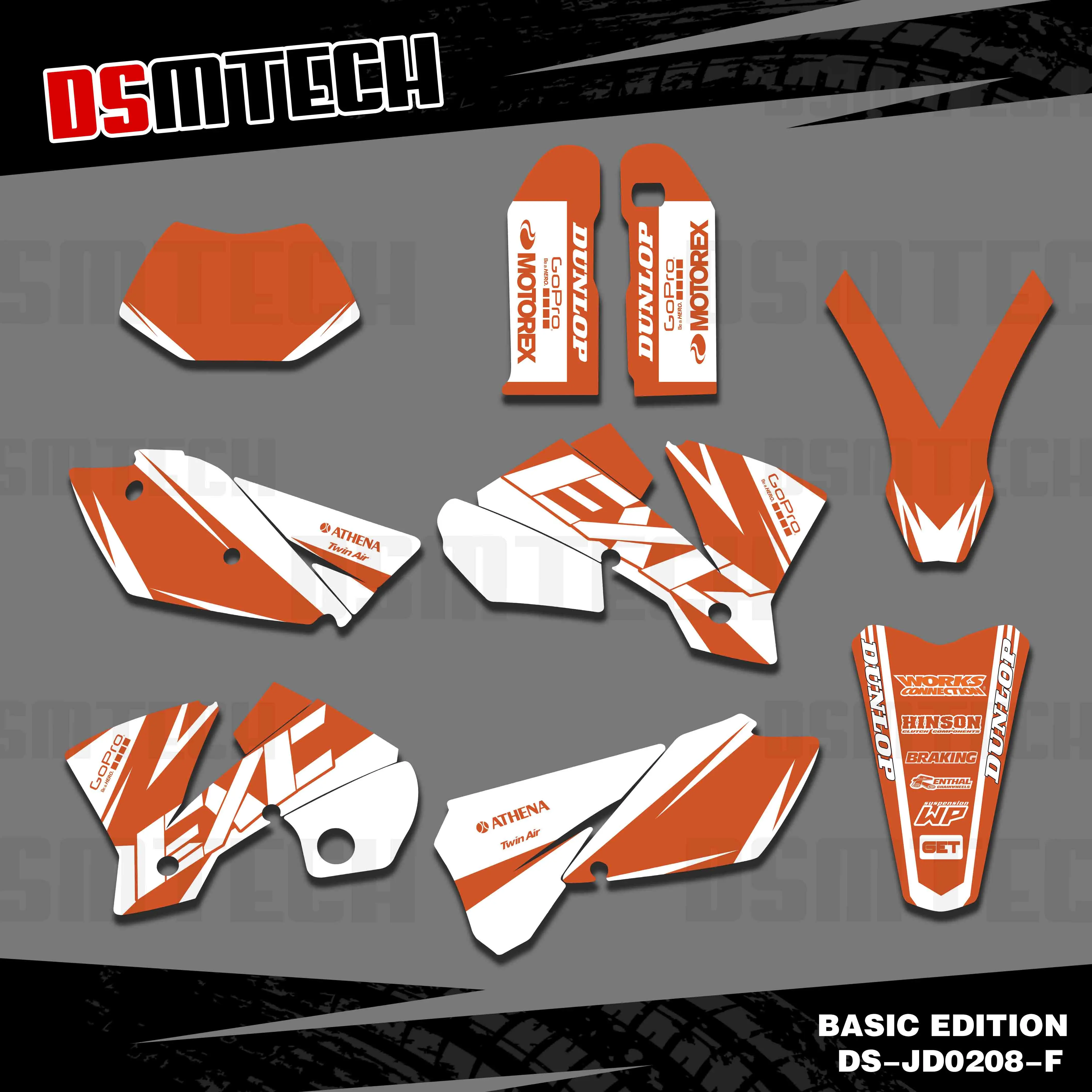 DSMTECH ο ׷   Į, KTM 125 200 250 300 400 450 525 EXC 2004   