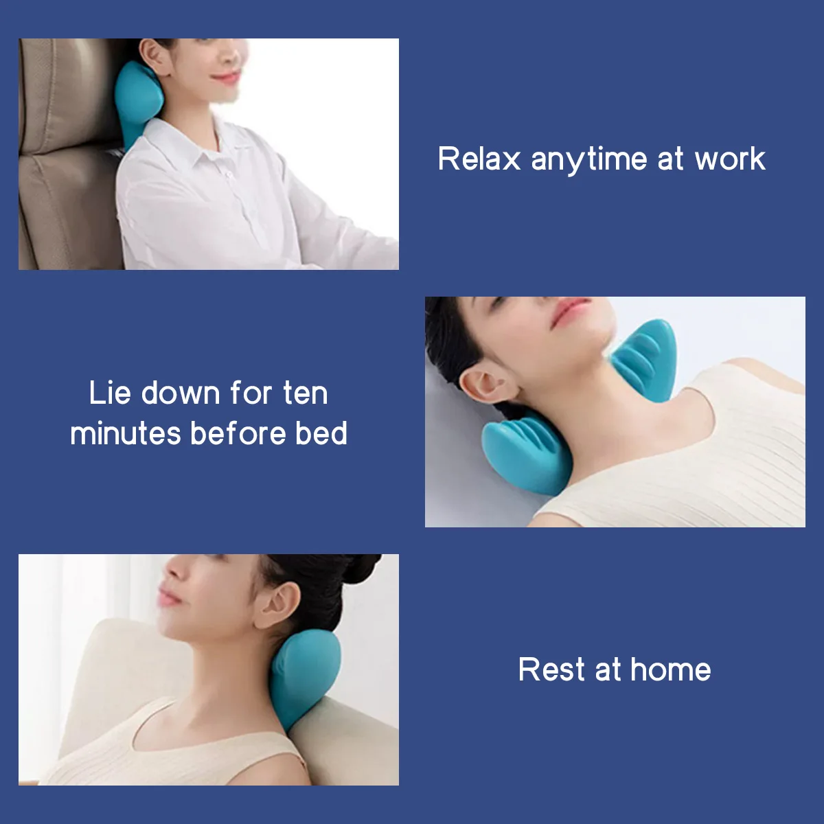 Portable Neck Massage Pillow with Gravity Acupressure Traction Design Neck Protection Sleep Aid and Cervical Spine Repair