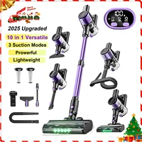 Cordless Vacuum Cleaner, 55Kpa/500W/45min 10 in 1 Powerful Stick Lightweight Vacuum Cleaner for Home Pet Hair/Hard Floor/Carpet
