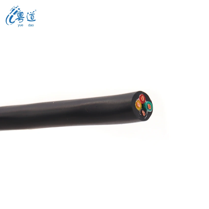 PVC 재킷 외장 PE 절연 구리 코어 베어 4 코어 4x1mm rvv 통신 전원 케이블용, 공장 가격