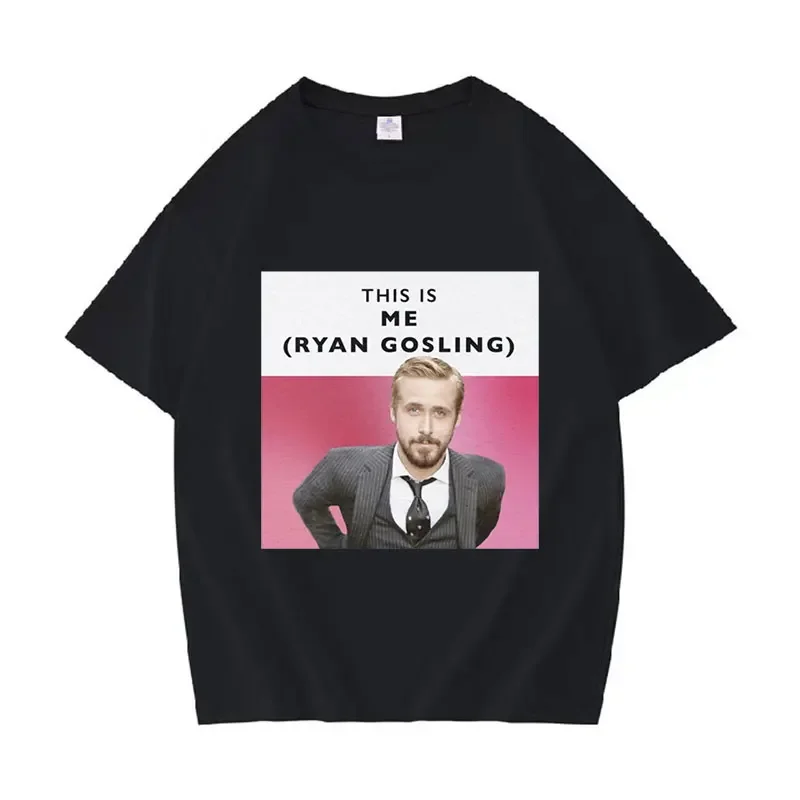

Этот человек Райан Гослинг Забавные футболки с графическим мемом Мужская Ретро мода оверсайз хлопковая футболка Топы Повседневная футболка с круглым вырезом