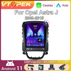 Vtopek-Autoradio Android pour Opel Cascada Astra J, Buick Excelle 2009-2015, Lecteur de Limitation, Navigation Carplay, Auto Stereo, 2 Din