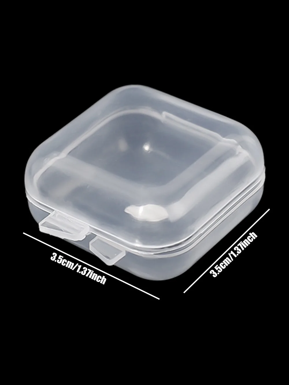 10-100PCS Mini Lagerung Box Transparent Kunststoff Schmuck Lagerung Boxen Container Tragbare Ohrring Ring Ohrstöpsel Verpackung Fall – Detail 11