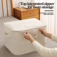 Foldable Fabric Quilt Storage Bin Clothes Wardrobe Underwear Pouch Waterproof Storage Travel Bag Closet Organizer For Home 2