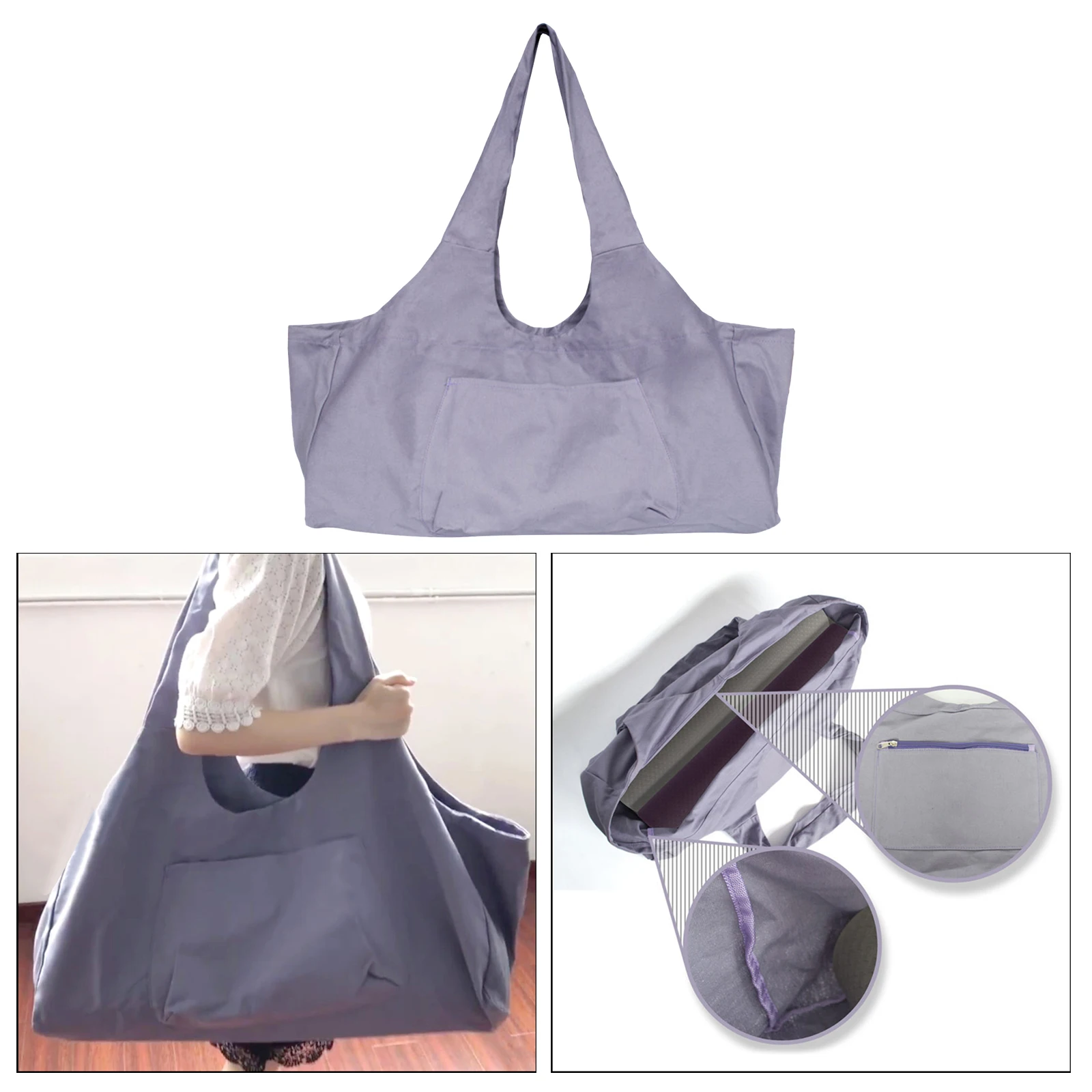 Large Canvas Yoga Mat Bag for Women Men Gymtas Travel Sports Gym Durable Yoga Accessories Mat Bag Gift For Women