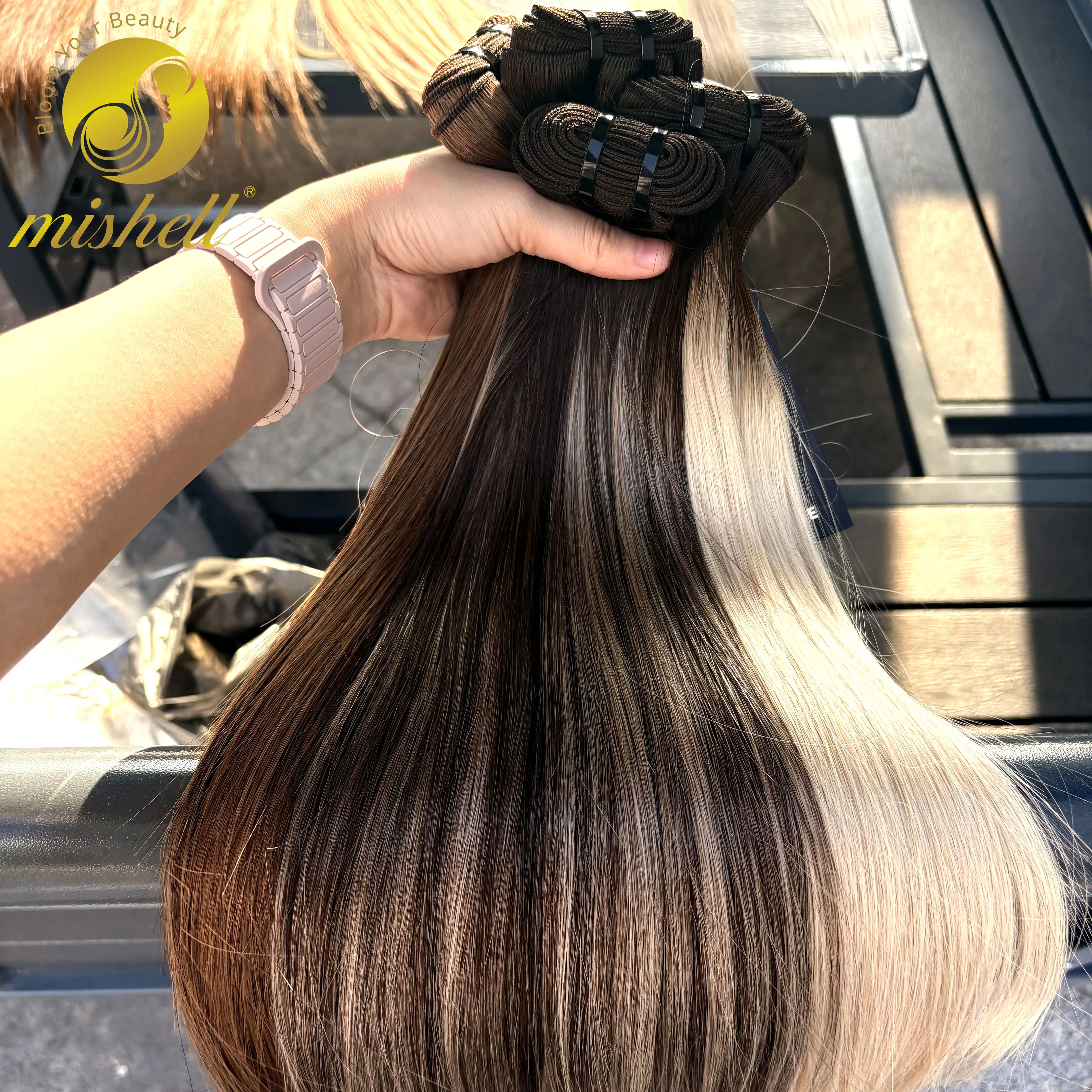 15A Color Straight Human Hair Bundles - 100g