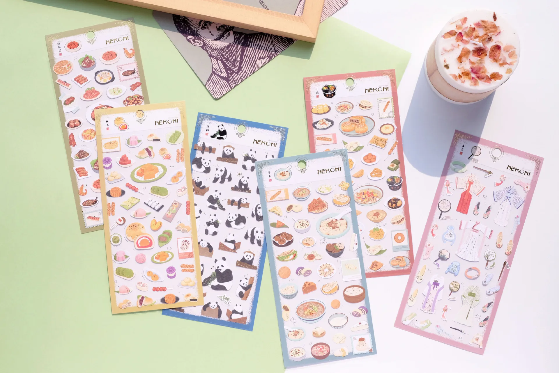 Cute Japan food stickers junk journal supplies aesthetic scrapbooking material planner home decorative DIY stationery stickers