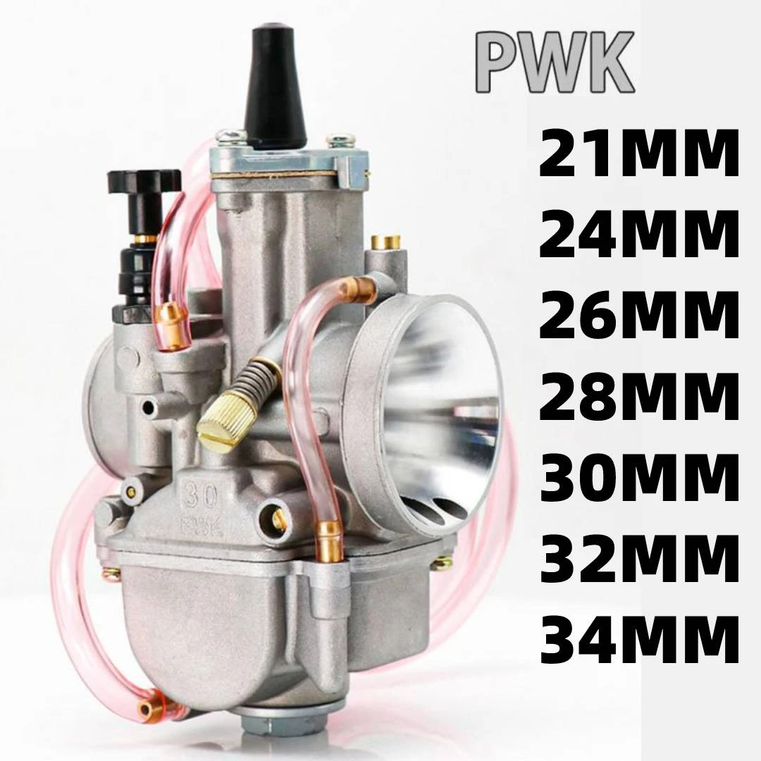 Carburador Universal PWK para motocicleta, 21, 24, 28, 30, 32, 34, 2T, 4T, con Power Jet para 50cc Yamaha, Mikuni, Koso, ATV, Suzuki| | - AliExpress