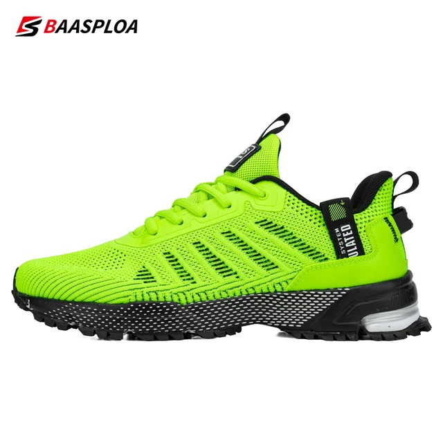 Baasploa 2022 New Male Sneakers Shoes Breathable Mesh Men Running Shoes Outdoor Grass  Walking Gym Shoes For Men Plus size 41-50 5