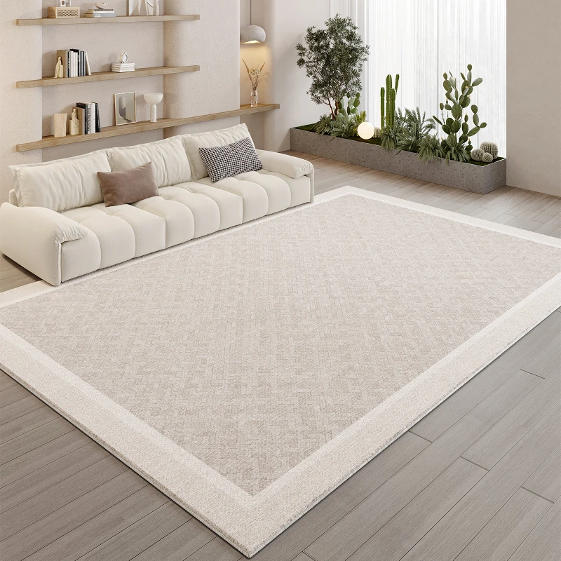 Cream Style Fluffy Soft Thickened Carpet Living Room No Care Waterproof Bedroom Large Area Carpets Home Sofa Non Slip Rug
