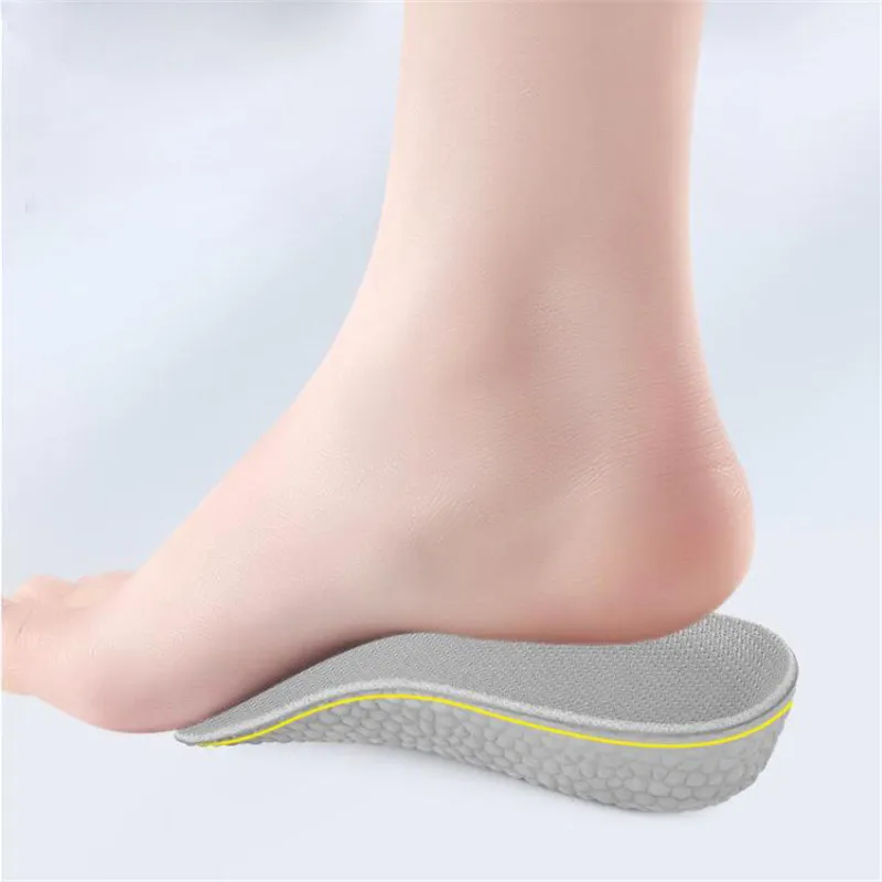 Pair Shoe Insoles Breathable Half Insole Heighten Heel Insert