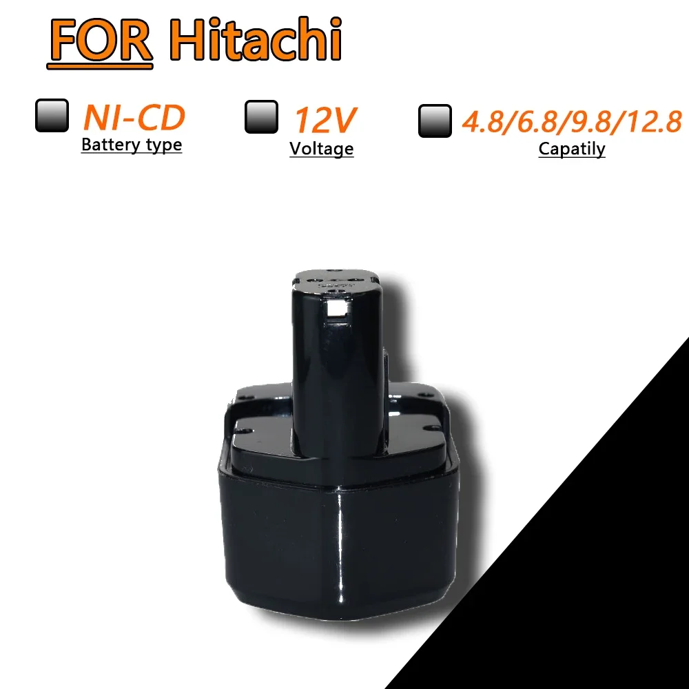 Batteria Per Attrezzi Di Riparazione 4.8/6.8/9.8Ah 12V Per Hitachi Eb1214S Eb1212S Eb1220Bl Wr12Dmr Ds180F3 Dh15Dv Ds12Dvf3