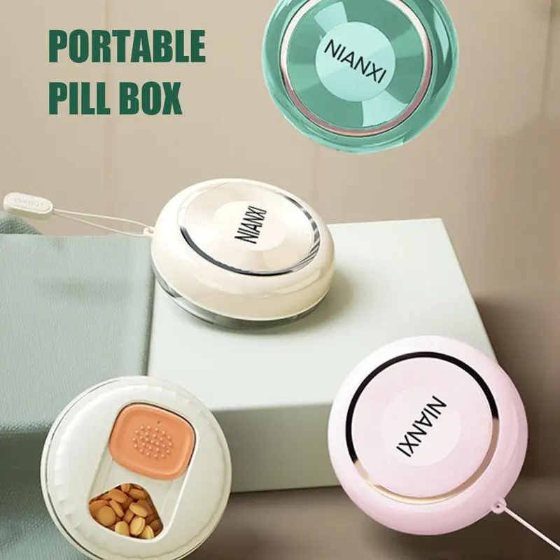 

Portable Travel Pill Organizer Versatile Pocket Tablet Storage Box Pill Case Container For Outdoor Travel Sports Camping Hiking