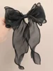 43596-f2645c.jpg Black Organza Bow Fluttering Ribbon Hair Clips for Women French Female Headdress Large Hair Clips Girl Hair Accessories Hairgrip