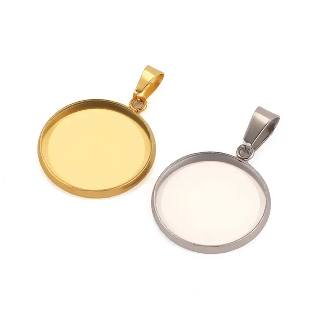 10 Braccialetti Cabochon In Acciaio Inox - Con Vetro E Estensore, Per Creazione Gioielli