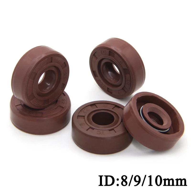 ERBER Paraoli FKM TC – 2 Pezzi, Misura 15 X 26 X 7 Mm, Doppio Labbro In Gomma Fluorurata, Resistenti A Olio E Alte Temperature