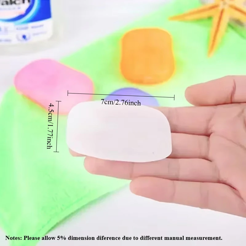 Outdoor Travel Disposable Soap Tablet 2pcs/set Outdoor Travel Disposable Soap Tablet Box Soap Paper Portable Hand Washing Tablet Small Mini Sheet