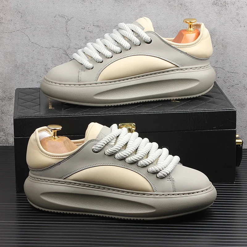 

Легкие мужские кроссовки на толстой подошве, мягкие универсальные, Повседневная Уличная спортивная обувь, плоская подошва, весна-лето